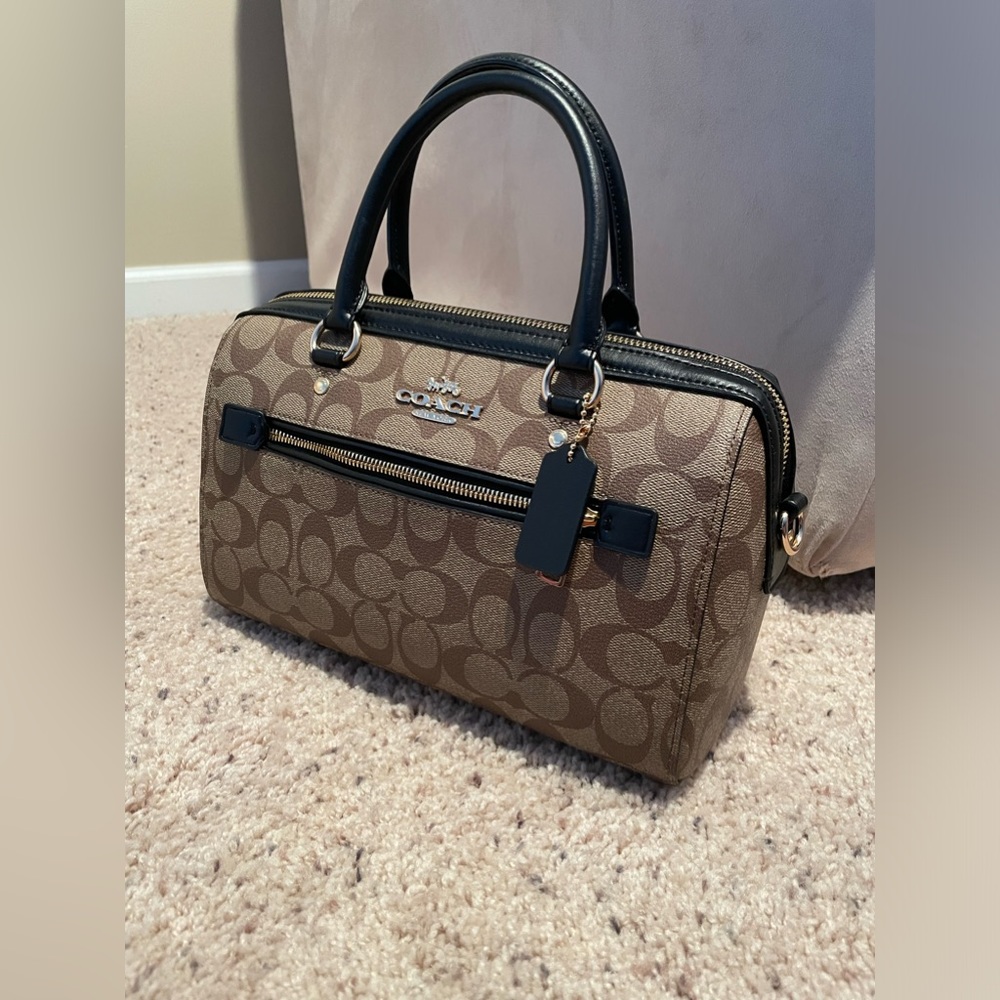 Authenticcoach Rowan Satchel In Signature Canvas - image 3